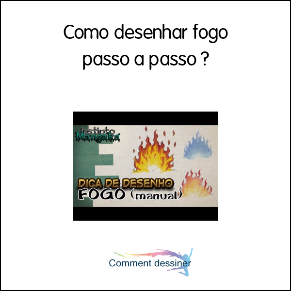 Como desenhar fogo passo a passo